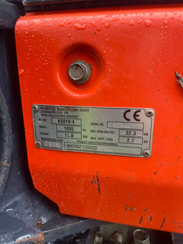 Kubota KX019-4 2016 – Image 10