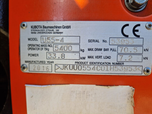Kubota U55-4 – Image 12