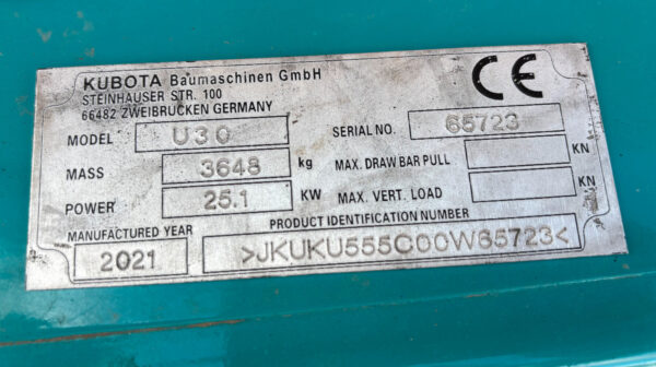 Kubota U30 – Image 15